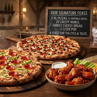 2 X-Large & 20 Wings